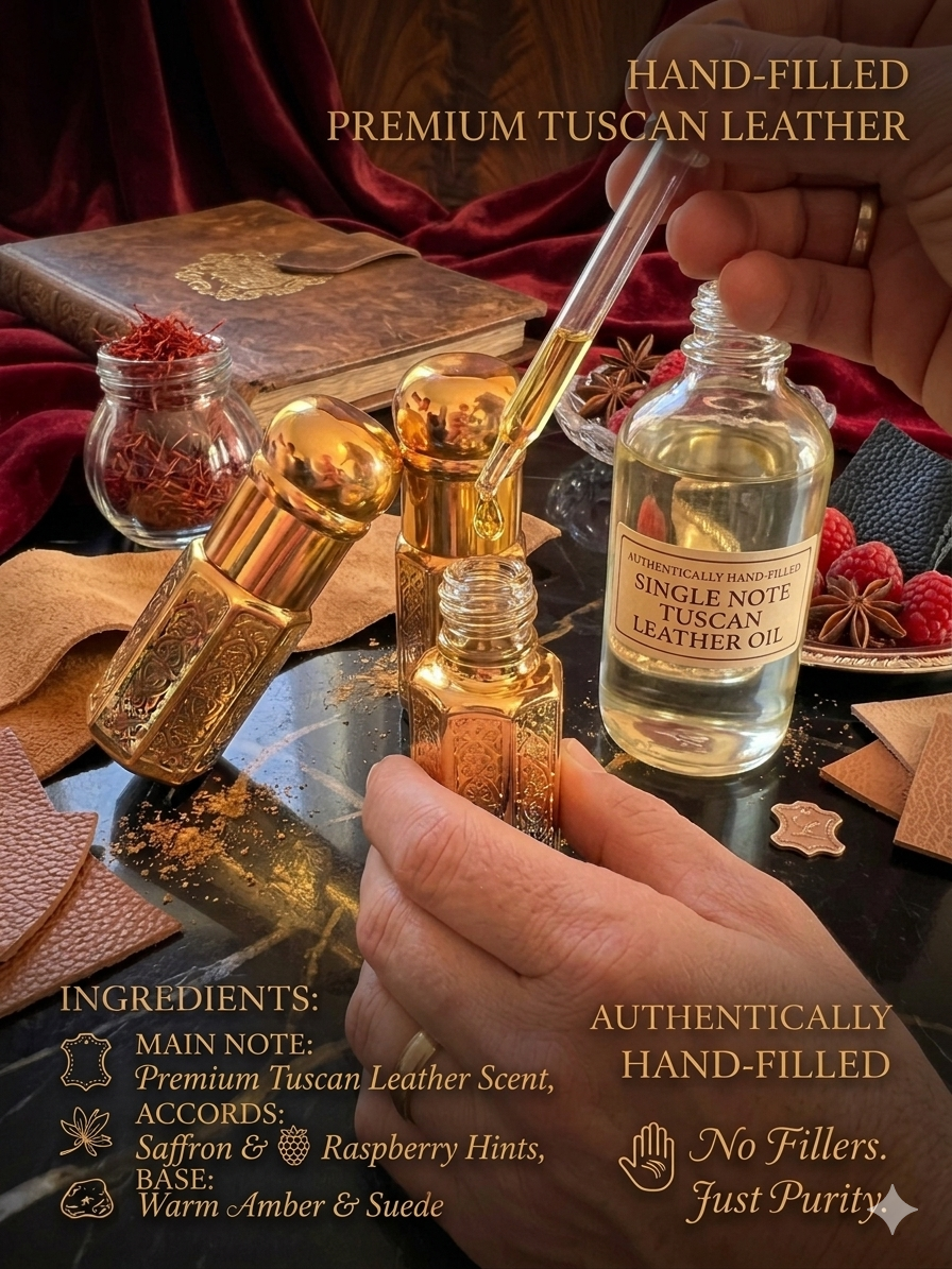Tuscan Leather – Premium Pure Perfume Oil (Single Note) 3ml