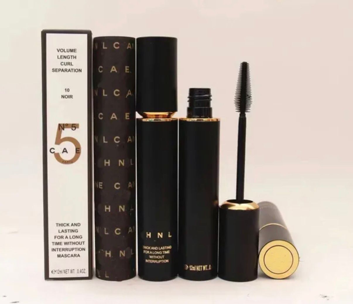HNL 12ML Black Mascara – Long Lasting, Smudge-Proof & Deep Volume Lash Effect